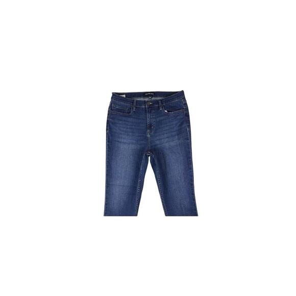 Calvin Klein Jeans Womens Size 14 High Rise Skinny Repreve Dark Wash Blue Plus - Picture 2 of 9